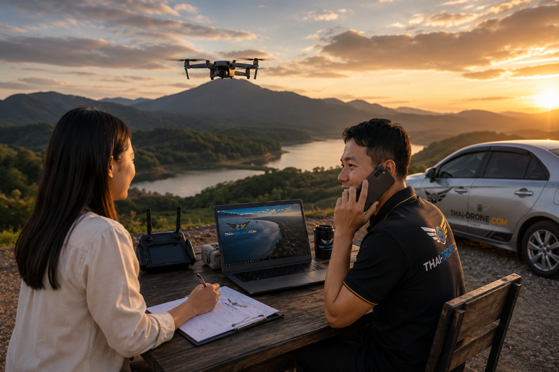 บริการถ่ายภาพโดรน Thai-Drone